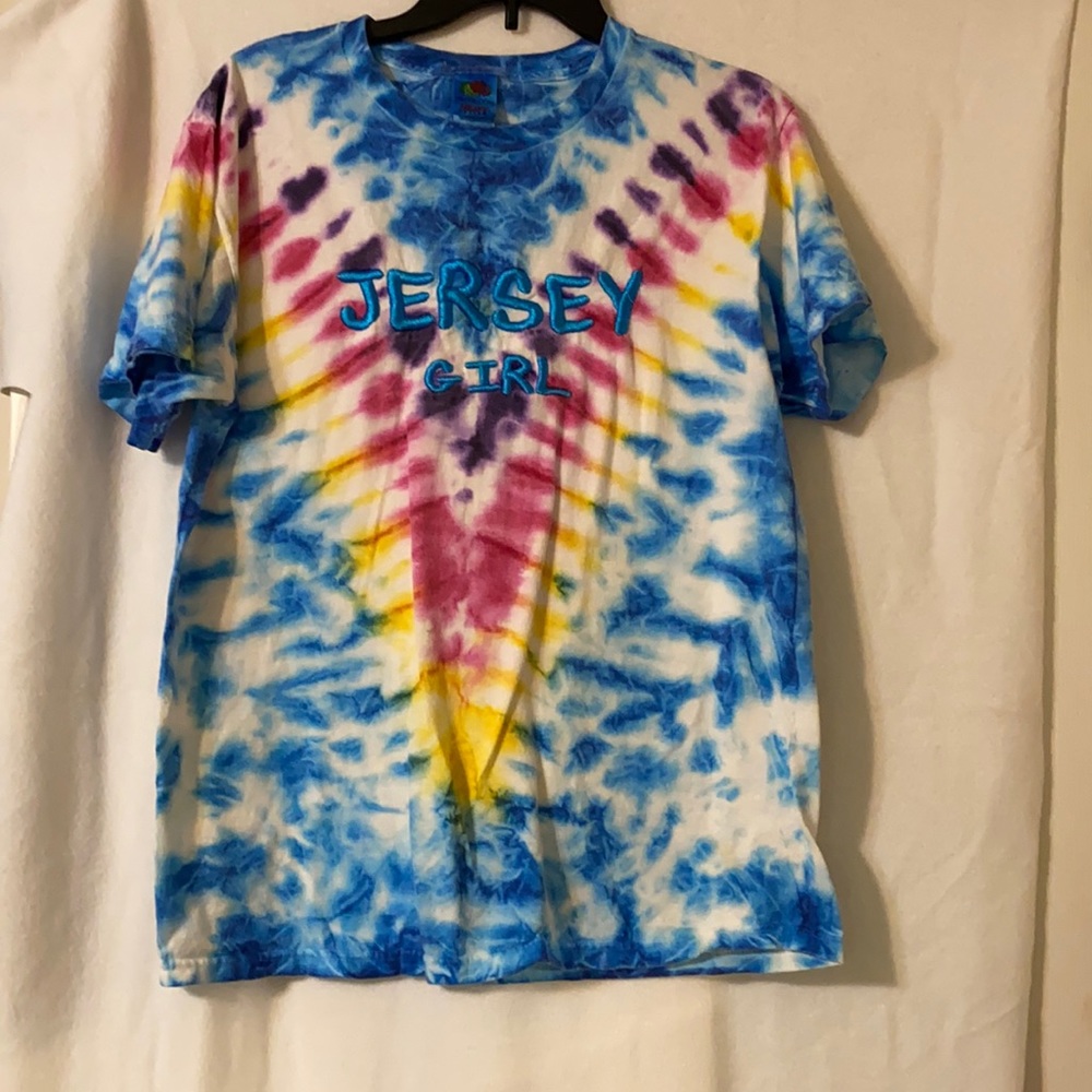 💫 Jersey Girl Tie- Dye Tee Large